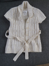 Strickweste Gr. 110/116, H & M, beige, Kurzarm