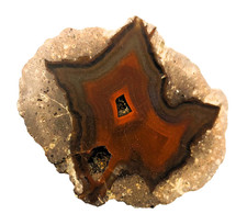 Achat als Anschliff poliert von St. Egidien bei Hohenstein-Ernstthal  Sachsen