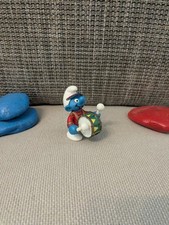 1x aus Musikkapelle mit Trommel Schlümpfe smurfs (E025)