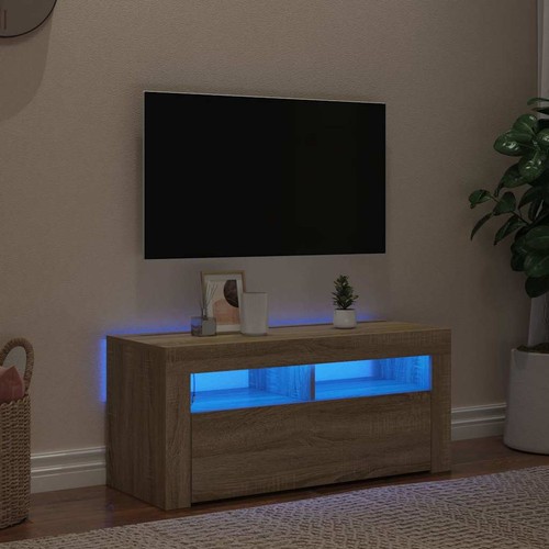 Schrank mit led lowboard - tv,