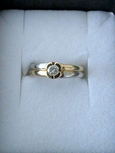 Solitär diamant ring - solitär, 14