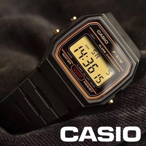 Neu casio 91w schwarz - neu, gold