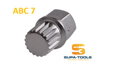 Felgenschloss T40004 ABC7 VW, 19 Kant 19 Zahn Steck Nuss SUPA-Tools