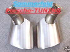 orig Porsche Carrera 996 MK2 V2A Endrohre Tail Pipes 99611105302 + 99611105402