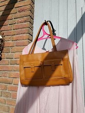 Kunstleder tasche Curry Braun wie Neu