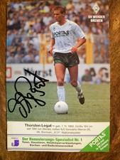 Thorsten Legat (SV Werder Bremen)  - Handsignierte Autogrammkarte (Original)