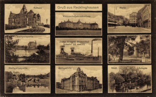 Recklinghausen zeche - recklinghausen,,