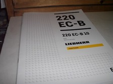 LIEBHERR 220 EC-B/220 EC-B10 TURM DREHKRAN 16 SEITEN PROSPEKT/BROSCHÜRE 2022