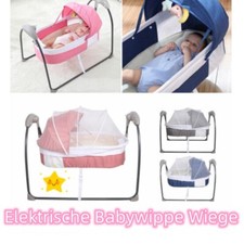 Elektrische Babywiege Stubenwagen Kinderbett Babybett Babywippe Bett Baby Wippen