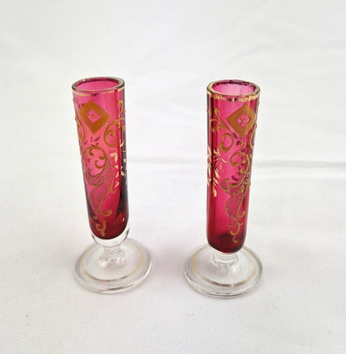 Rar paar jugendstil mini glas - jugendstil,