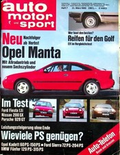 4) Auto Motor Sport AMS 07/1989 - Opel Kadett GSI 16V m - Ford Fiesta 1.1i CLX