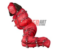 Red Leather Bondage Padded