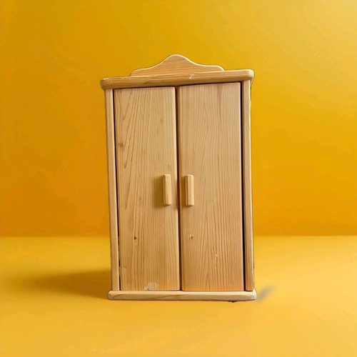 Massivholz-Puppen-Kleiderschra