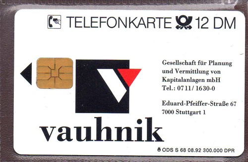Tv116 telefonkarte s 68 - tv116,