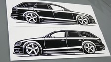 Audi A4 Avant tuning Aufkleber