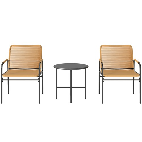Tlg rattan bistroset - 3-tlg.,