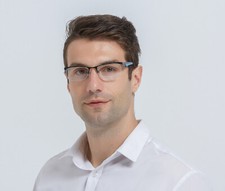 Herren Halb Randlose