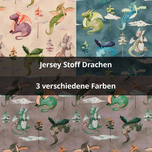 Jersey stoff drachen - stoff,