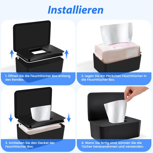 Feuchttücher box mit deckel - feuchttücher,