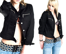 Neu Damenjacke Jeansjacke Kurze Jacke Blazer Bluse Bolero Neu 3 Farben S M L