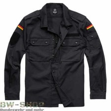 BRANDIT BUNDESWEHR FELDBLUSE OLIV SCHWARZ FLECKTARN BW JACKE BLUSE ARMY FELDHEMD