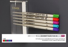 Schmidt P900 G2 Kugelschreibermine Sonderfarben rot-grün-magenta-türkis-violett