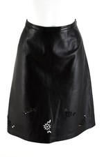 GUY FULOP Rock Gr. S Echtes Leder Freizeitrock Lederrock Leather Skirt Jupe
