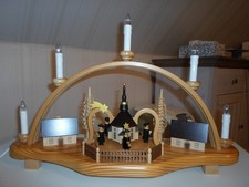 Schwibbogen Lichterbogen Erzgebirge Zeidler drehende Kurrende Seiffen Motor