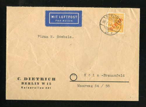 Berlin luftpost brief - nr.27, luftpost-brief