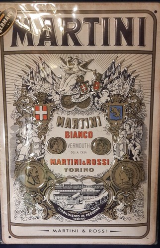 Blech reklameschild martini - reklameschild,