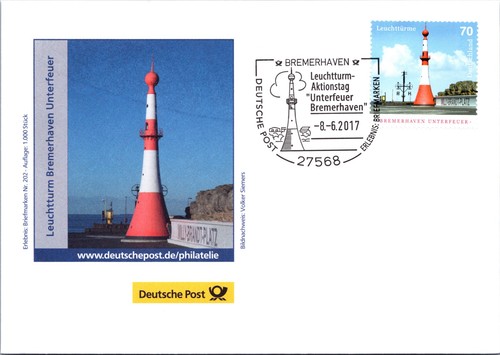 Fdc bund brd 2017 - bund, leuchtturm