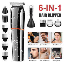 Herren Haarschneidemaschine 6 in 1 Haarschneider Langhaarschneider Bartschneider