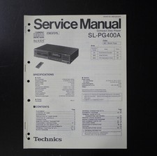 Original Technics SL-PG400A CD-Player Service Manual/Service Anleitung S44