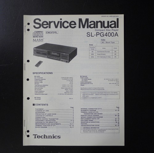 Original technics pg400a - original,