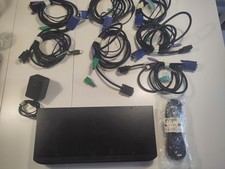Avocent Switchview 1000 8-Port KVM Switch VGA/USB/PS2 mit Netzteil und KVM Kabel