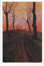 Sonnenuntergang, Dachauer Kunst-Postkarten-Serie I, 1915