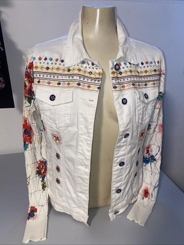 Bildhübsche weisse jeansjacke - weisse,
