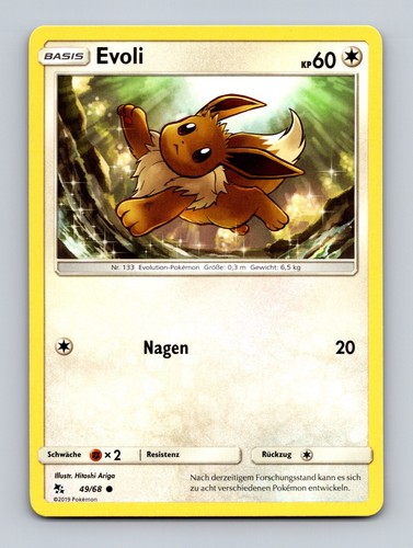 Tcg pokemon karte evoli hif - karte,