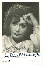 ZARAH LEANDER original signiert  Film Foto Verlag AK 14 x 9 cm UFA
