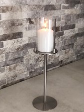 Kerzenhalter 11cm HOCH Edelstahl Kerzenständer Windlicht Leuchte MODERN NEU
