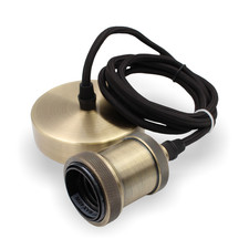 Lampenfassung mit Textilkabel