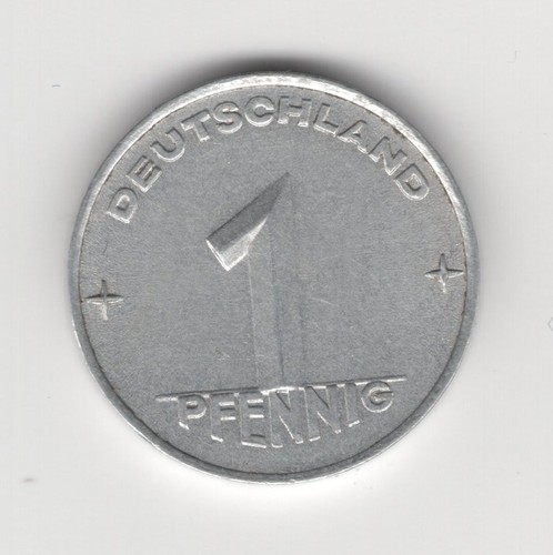 Pfennig 1952 ddr aluminium - ddr,