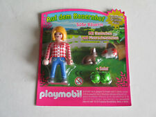 Playmobil Bauernhof - Süße Bäuerin mit Kaninchen und Meerschweinchen - NEU OVP