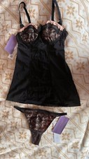 Unterwäsche Set, Neu & ungetragen, BH Tanga String, Corsage, Spitze, sexy
