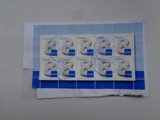 1 x Block 8 cent Marken gestempelt Kiloware