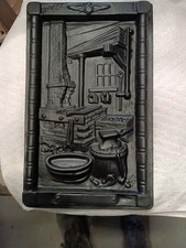 Ältere schwere Gussplatte