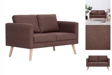 2-Sitzer-Sofa Stoff Braun