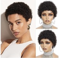 Afro Echthaarperücke für