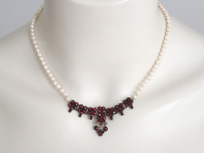 Antik Kette Collier Granat