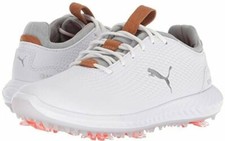 Puma Ignite Leather Golfschuhe / weiß / Herren Leder / UVP: 179,95 €  *Sale -55%